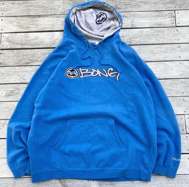 BONG Blue Pullover Hoodie with Gray Inner Hood Carousel 2