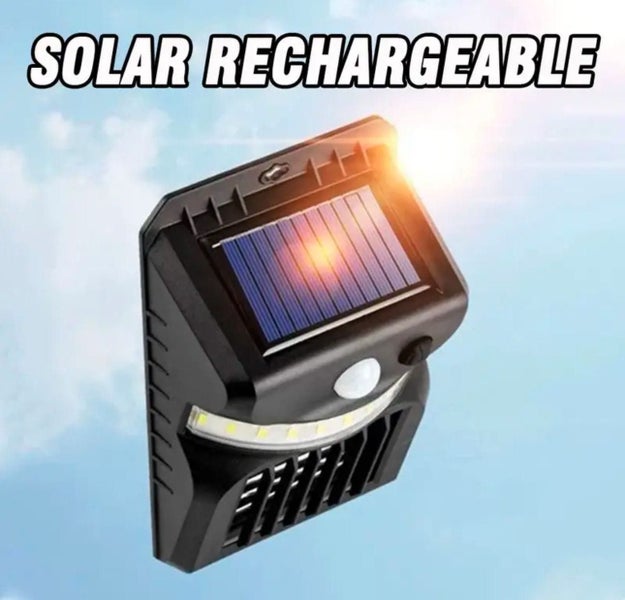 Solar Rechargeable Anti-Mosquito Wall Light - Motion Sensor Outdoor Lamp - New Carousel 3