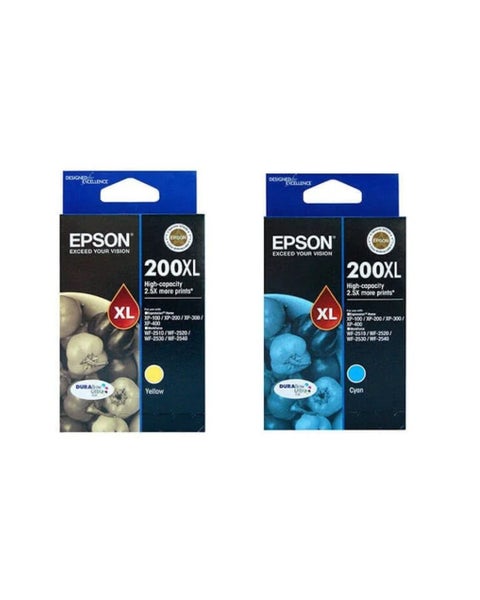 Epson 200XL ink Yellow and Cyan - New Carousel 1