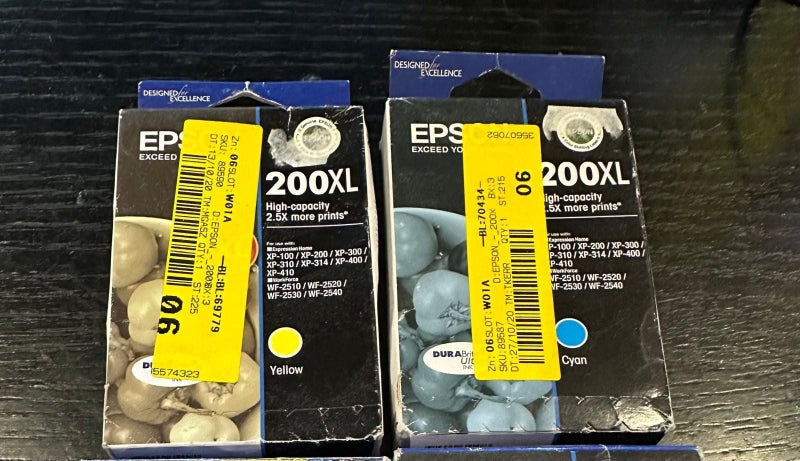Epson 200XL ink Yellow and Cyan - New Carousel 2