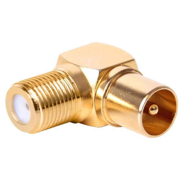 XCD Essentials Elbow Coax to F Type Adapter - New Carousel 1