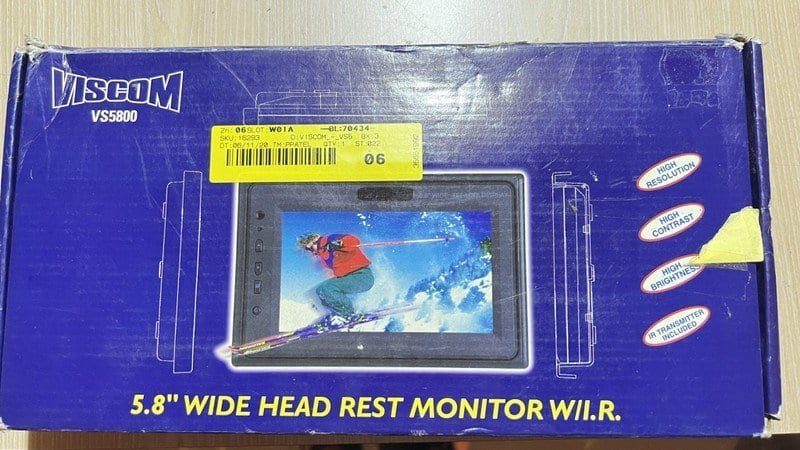 Viscom VS5800 headrest video screen - New Carousel 1