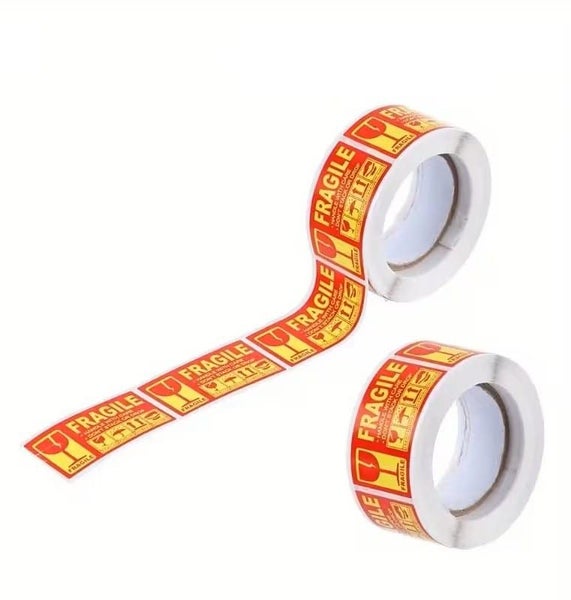 3 Roll fragile labels for packaging - 150 labels - New Carousel 2