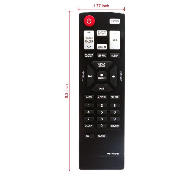LG Sound Bar Speaker Remote Control - AKB73655761 - New Carousel 1