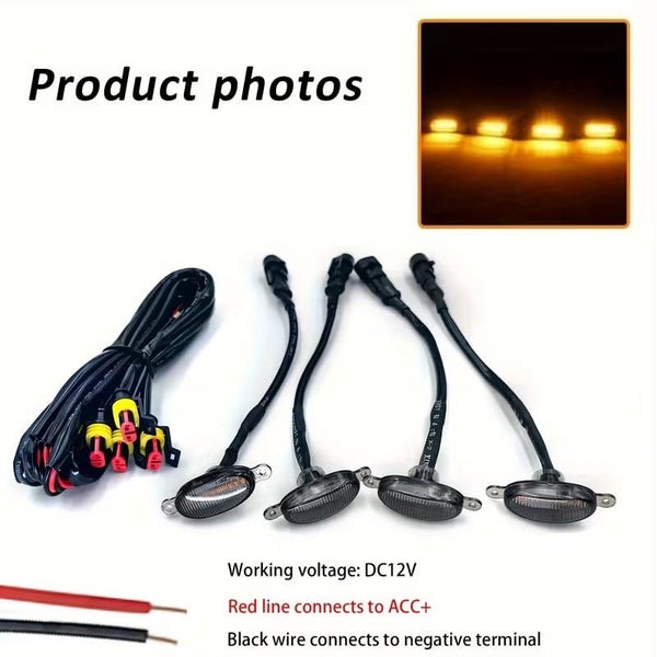 Ford Ranger Amber Grill lights - set of 4 - New Carousel 2