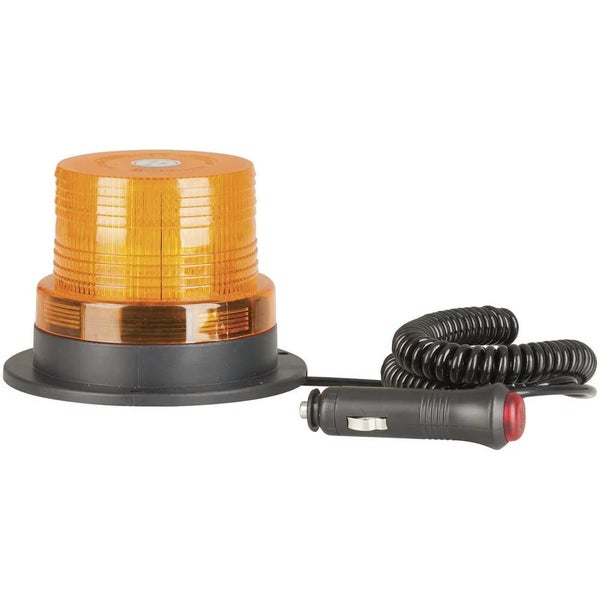 12-24V DC Amber Flashing Light with Magnetic Base - Used Carousel 1