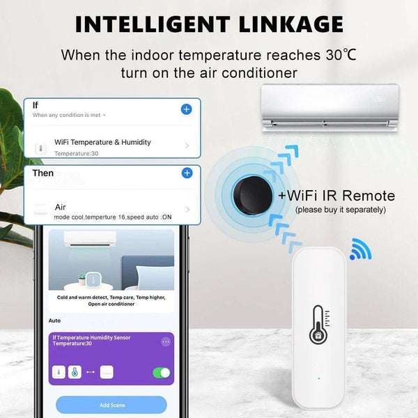 Tuya WiFi Temperature and Humidity Sensor - New Carousel 5