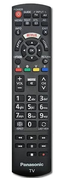 Genuine Panasonic TV Television Remote Control - Used Carousel 1
