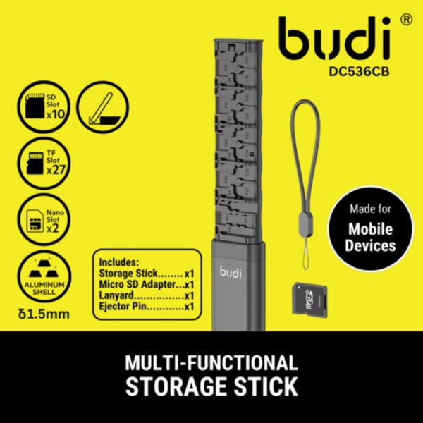 BUDI DC536CB Multi-functional Storage Stick - New Carousel 1