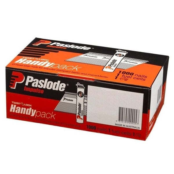 Paslode Impulse 90 x 3.15mm Bright D-Head Nail - 1000 Pack - New Carousel 1