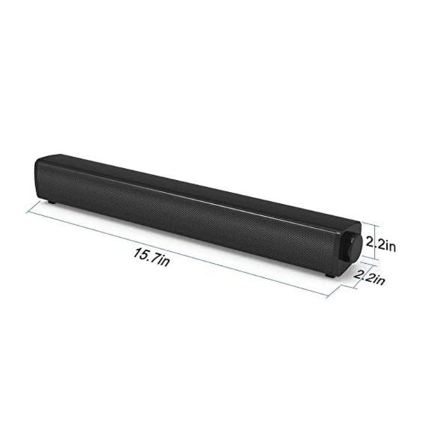 Computer Speakers Wired Computer Sound Bar, Stereo USB Powered Mini Soundbar - U Carousel 2