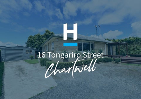 16 Tongariro Street, Chartwell, Hamilton