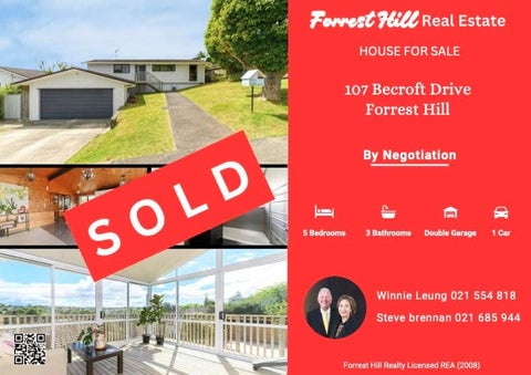 107 Becroft Drive, Forrest Hill, Auckland