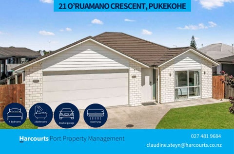 21 O Ruamano Crescent, Pukekohe, Pukekohe