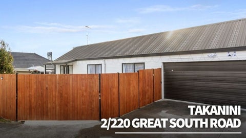 2/220 Great South Road, Takanini, Auckland