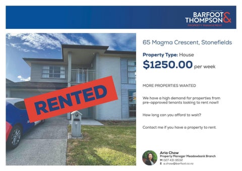 65 Magma Crescent, Stonefields, Auckland