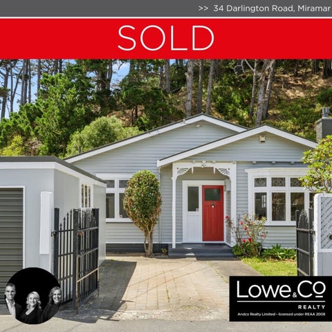 34 Darlington Road, Miramar, Wellington