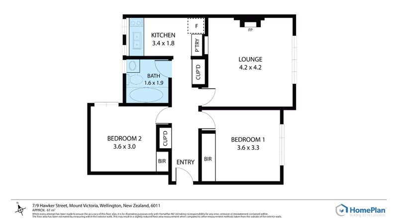 7/9 Hawker Street, Mount Victoria, Wellington - Carousel 13