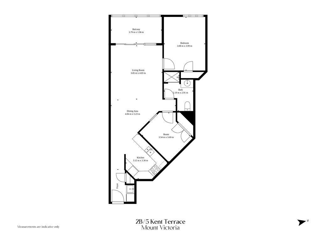 2b/5 Kent Terrace, Mount Victoria, Wellington, Wellington - Carousel 12
