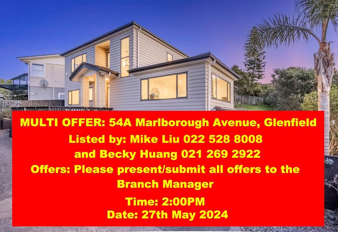 54A Marlborough Avenue, Glenfield, Auckland - Carousel 1